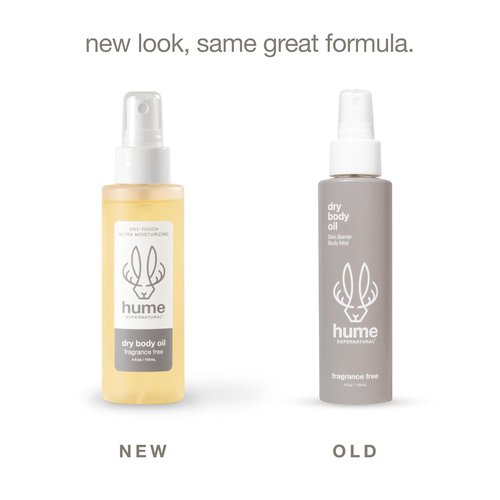 HUME SUPERNATURAL Dry Body Oil Spray - Nourishing Moisturizer for Dry Skin | Fragrance-Free Hydration, 8 oz