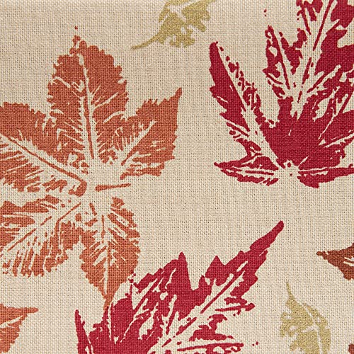 Rustic Leaves Dish Towel Set - Autumn Thanksgiving Kitchen Decor, 18x28, 2 Pieces