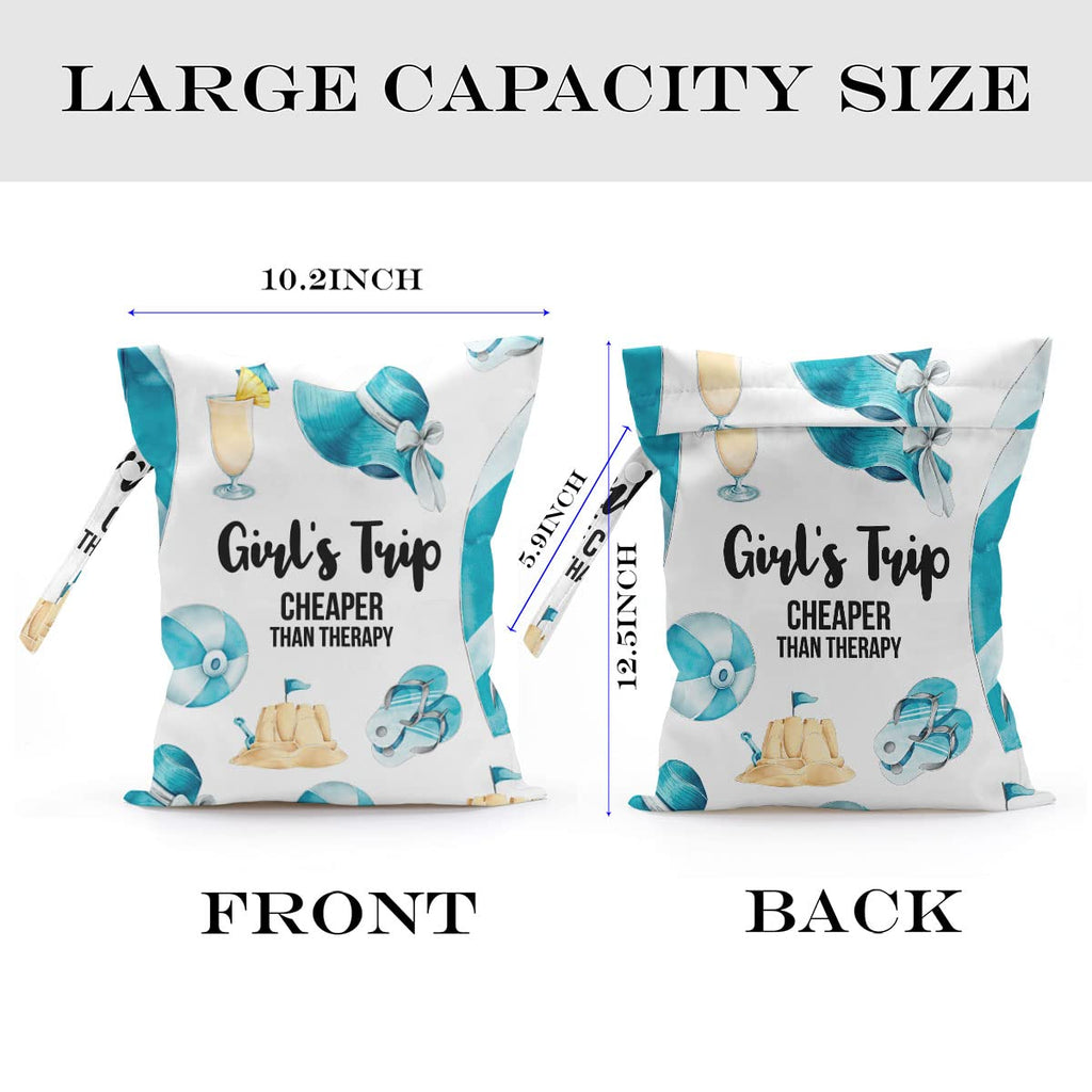 zcyxuuw Girls Trip Gifts, Wet Bag, Wet Dry Bag, For Swimsuit Travel Vacation Beach Pool Trip Makeup Bags, Bachelorette Party Bestie Gifts for Women Sister Friends