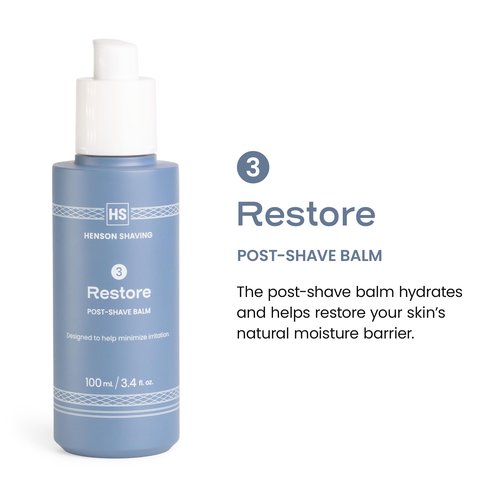Henson Shaving Skin Care Combo – 3-Step Shaving Kit for Men with Cleanser, Shaving Cream & Post-Shave Balm – Gentle Grooming Kit for Smooth, Irritation-Free Shaves – 3.4 oz Each