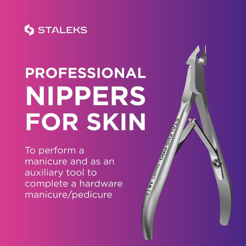 Staleks Pro SMART 10 Cuticle Nippers – 3 mm Blades – Satin Finish – Stainless Steel – Professional Tool for Classic Manicure and Hardware Procedures
