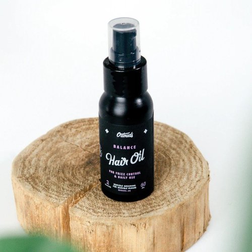 O'Douds Balance Hair Oil - Daily Control for Dry, Flyaway & Frizzy Hair - Conditions, Hydrates & Pre-Heat Protection - Plant-Based with Lavender & Peppermint, 2 oz.