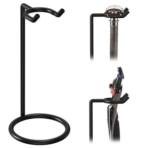 Linkidea Stainless Steel Safety Razor Stand, Men's Travel Shaving Razor Holder, Compatible with Gillette Fusion 5 Long Handle Safety Razor (Black)