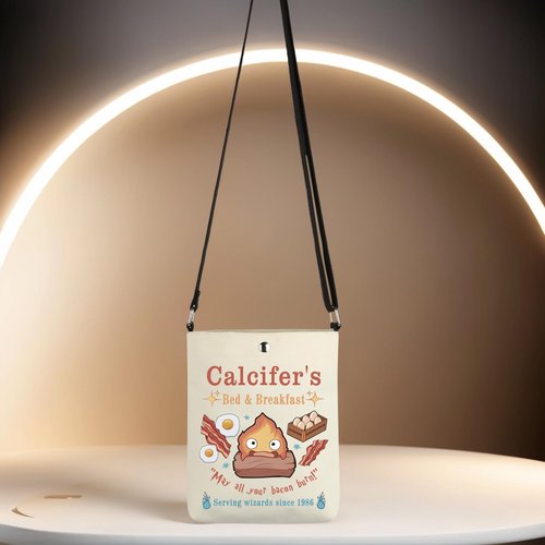 TSOTMO Calcifer's Bed & Breakfast Crossbody Bag Anime Lover Gift for Women Mother Best Friend (Calcifer's CR)