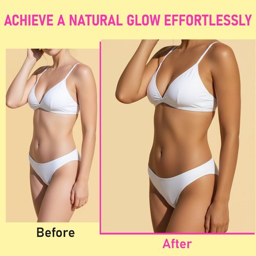 Skiennix Self Tanner Mousse Kit - Hydrating Foam with Hyaluronic Acid for Flawless, Streak-Free Tan | Watermelon Scent, Medium Glow, 6.76 fl. oz