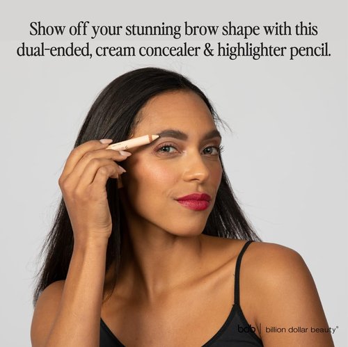 Bdb Brow Duo Pencil - Creamy Blendable Concealer & Buildable Highlighter | Perfect for Flawless Brows