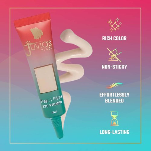 Juvia's Place i Prep, i Prime Eyeshadow - Milky White Cream Base for No-Crease Eye Makeup