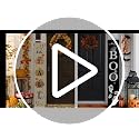 Autumn Reversible Fall Halloween Porch Sign - Outdoor Decor, Flangairy