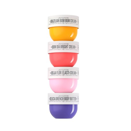 Sol de Janeiro Body Boldly Body Cream Discovery Set - Trial Size Beauty Minis | Gift Set of 4 - 25mL