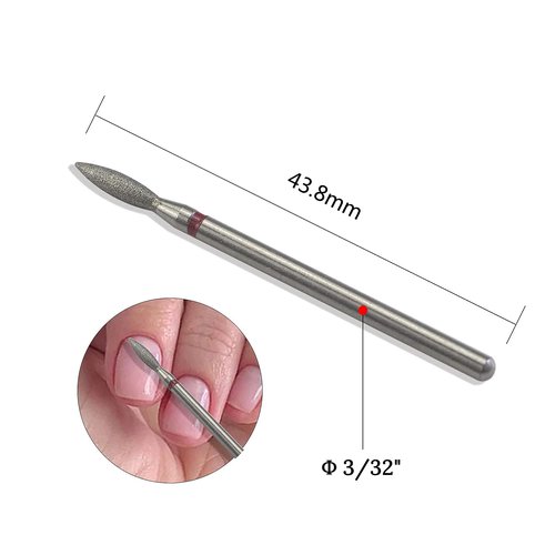 finibir Cuticle Bit for Nail Drill 30pcs,Professional Nail Drill apply to 332 Nail Drill,Cuticle Drill Bits can Exfoliate the Cuticle Easily, Quickly and Painlessly