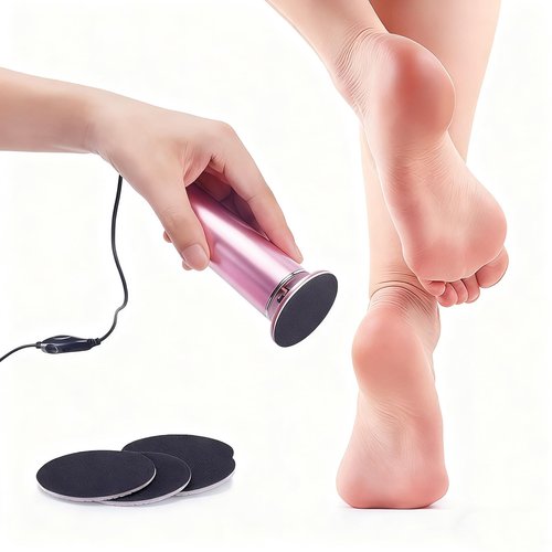 Electric Foot Callus Remover,Callus Remover for Feet,with 60pcs Sanding Disc,Electric Speed Adjustable Foot File for Dead Skin Cracked Skin Calluses for Men and Women