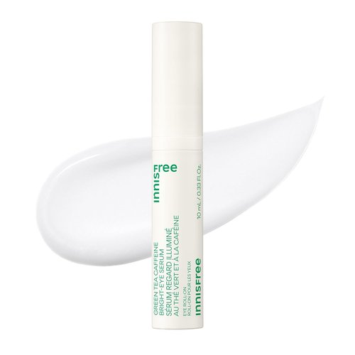 Innisfree Green Tea Eye Serum - Caffeine Depuffing & Hydrating Roll-On with Niacinamide