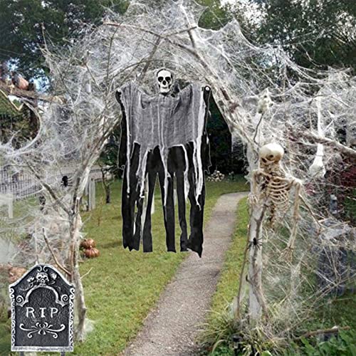 Halloween Spider Web Decorations 300 Sqft with Fake Spiders Indoor Outdoor
