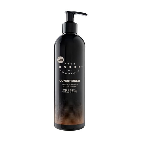 CHI Pour Homme Daily Moisturizing Conditioner - Sulfate-Free Hair Detangler with Aloe Vera & Nettle, 11.5 oz