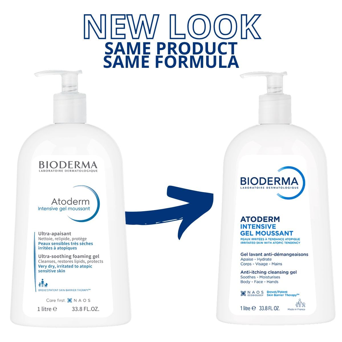 Bioderma Atoderm Intensive Foaming Gel - Ultra Rich Formula for Very Dry & Atopic Skin