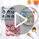 Halloween Silicone Candy Molds Set - Ghost, Pumpkin, Bat, Skull & More - 2PCS Halloween Decoration