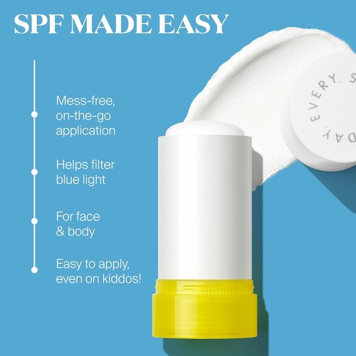 Supergoop! Mineral Sheer Stick SPF 30 Sunscreen - Broad Spectrum Protection for Face & Body - Natural Finish - 0.7 fl oz