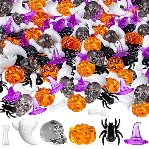 Halloween Vase Filler Decor Set - 330 Mini Oranges & Purples for Spooky Centerpieces