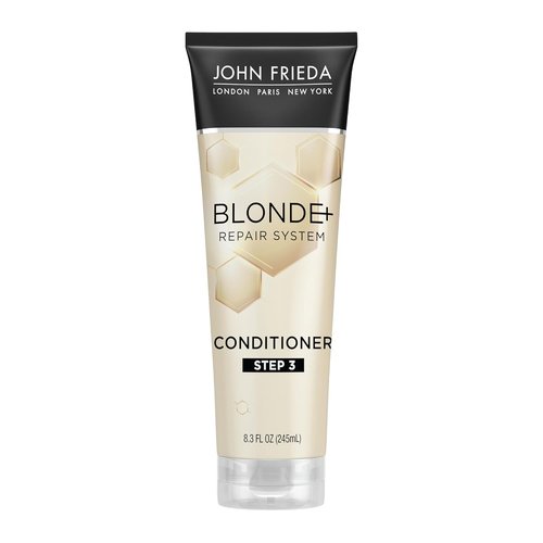 John Frieda Blonde+ Hair Repair Conditioner - Bond Building Complex for Moisture Restoration | 8.3 Oz