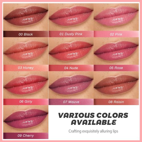 Evpct Girly Pink Honey Lipstick - Moisturizing Tinted Lip Balm for Hydration & Shine | Lightweight Color Gloss