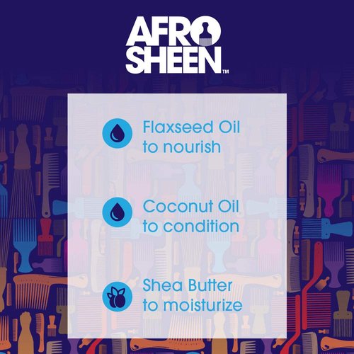 Afro Sheen Crown Defining Curl Cream. Contains Shea Butter and Coconut oil to define and hydrate. 12 Oz.