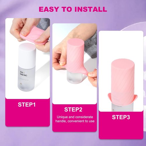 Mrsdry Bottle Covers for Travel, Leak Proofing, Travel Size Container Silicone toiletry sleeves, Leak Locks Travel Accessories for Shampoo Wash Body Bottles and other beauty and personal care(8pcs)