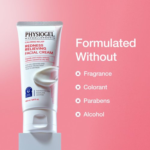 Physiogel Redness Reducing Cream – Ceramide Moisturizer for Dry, Sensitive & Redness-Prone Skin, Repairs Skin Barrier, Dermatologist-Tested, Fragrance-Free, Korean Skincare, 3.4 fl oz