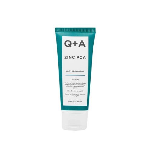 Q+A Zinc PCA Daily Moisturizer - Hydrating Face Cream for Oily Skin | Niacinamide & Ginseng, 75ml