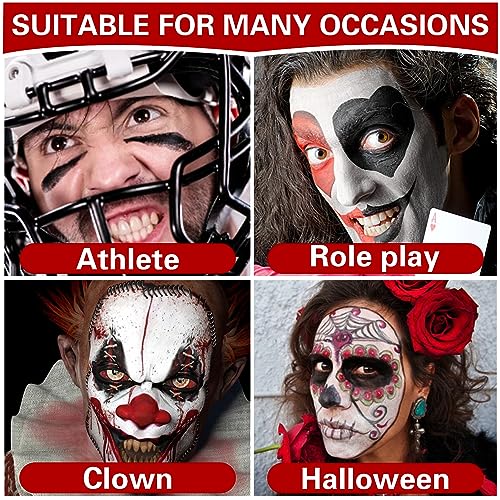 Face and Body Paint Palette - 3 Colors for Halloween & Theatrical Makeup