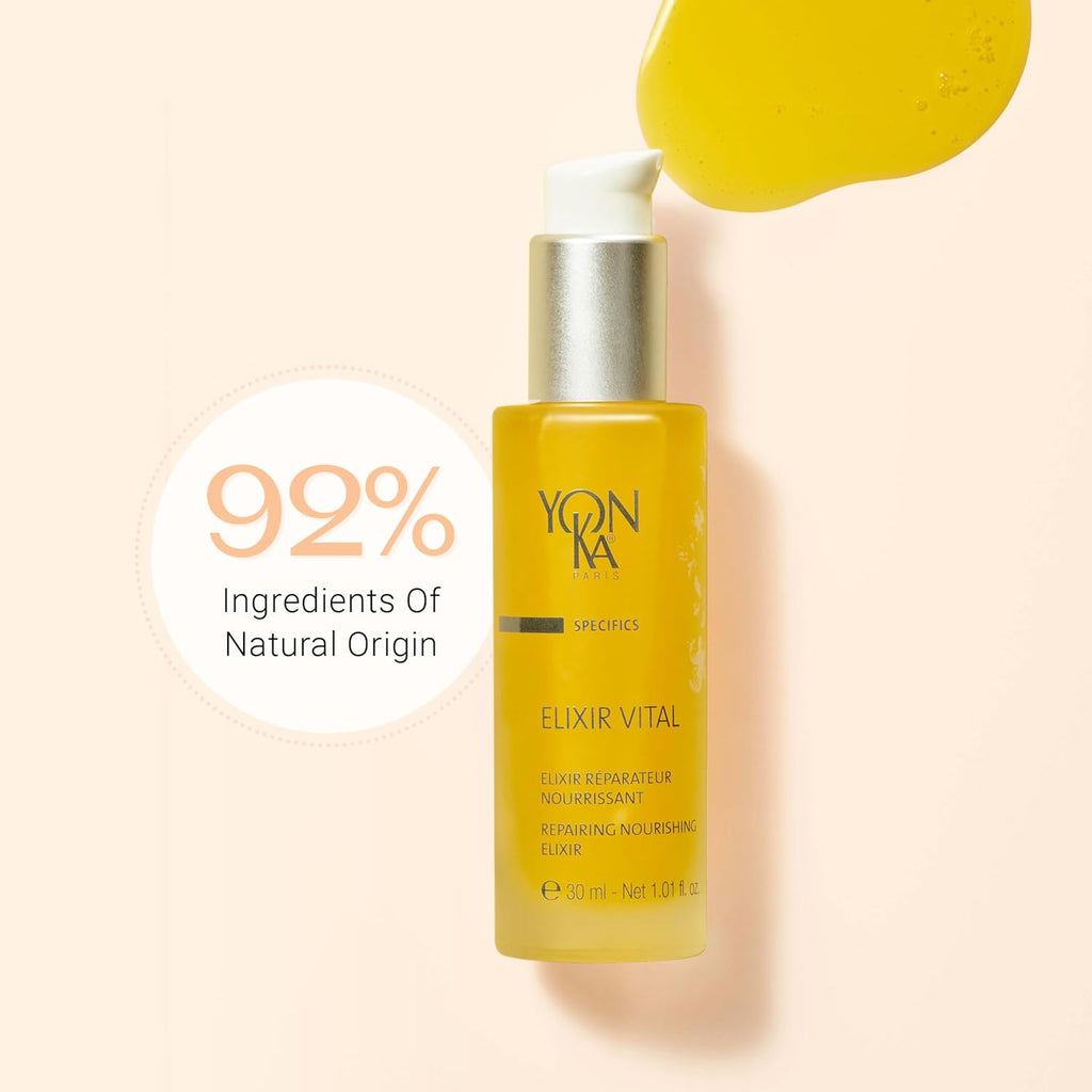 Yon-Ka Elixir Vital Concentrate - Revitalizing Anti-Aging Serum for Moisturized, Remineralized Skin | Paraben-Free | 1.01 fl oz