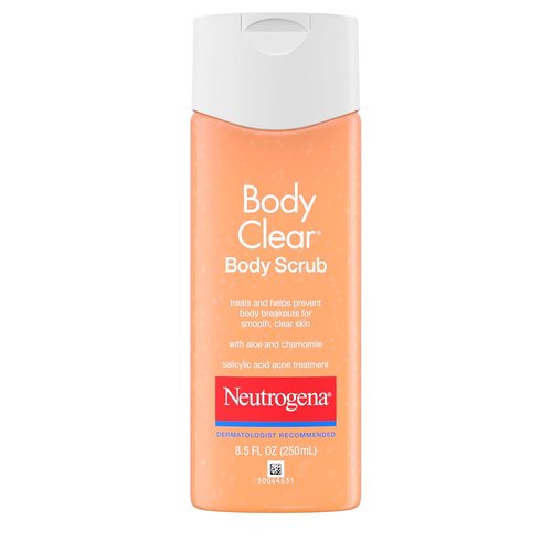 Neutrogena Body Clear Acne Body Wash - Exfoliating Salicylic Acid Cleanser for Back & Chest, 8.5 fl oz