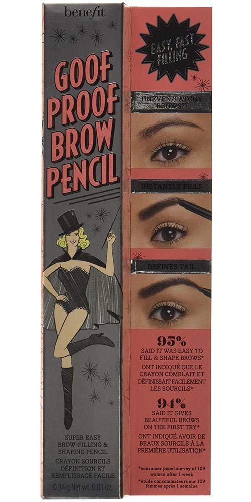 Benefit Goof Proof Brow Pencil - Deep #5 | Easy Application, 0.34g/0.01oz