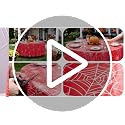3 Pack Spider Web Plastic Tablecloths - 84 Inch Round, Festive Party Decor