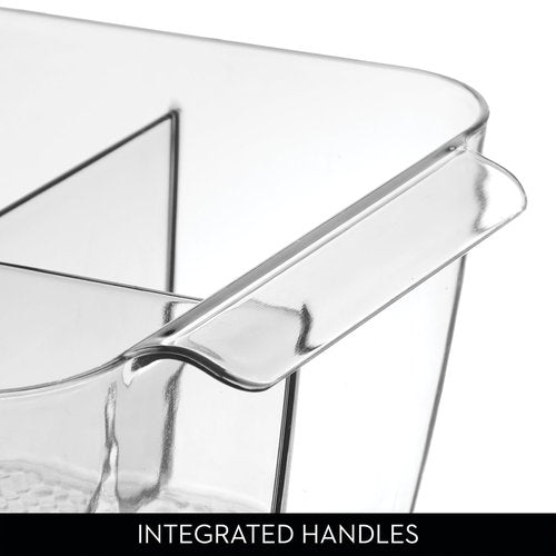 iDesign Makeup Organizer for Countertop - Storage for Cosmetics and Toiletries, Set of 2, Clear, Made in USA