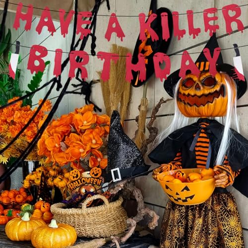 Halloween Bloody Banner for Zombie Vampire Horror Party Decorations