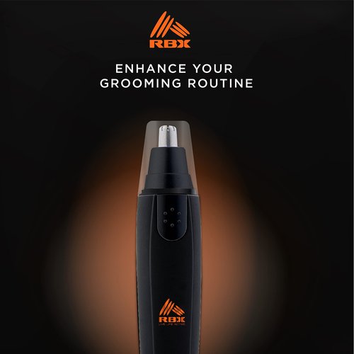 RBX Nose Hair Trimmer for Men Precision Ear and Nose Hair Trimmer for Men Professional Men's Grooming System Stainless Steel Blades Lightweight and Travel Ready