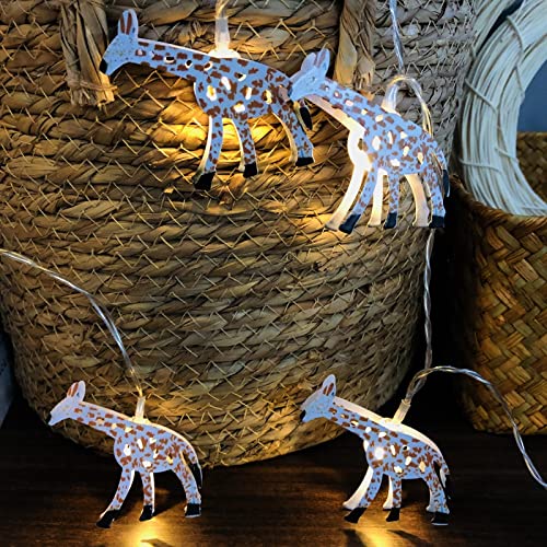 3m Giraffe LED String Lights Fairy Decorative Lights for Kids Room & Outdoors - Variation of Giraffe