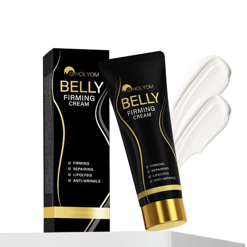 HOLYOM B Flat Belly Firming Cream - Premium Skin Tightening Cream for Stomach，Thighs & Butt， Skin Smoothing Moisturizer for Women and men, 4.02 fl oz