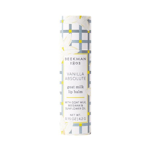 Beekman 1802 Lip Balm - Vanilla Absolute | Nourishing Goat Milk & Vitamin E for Dry Lips - 0.15 oz