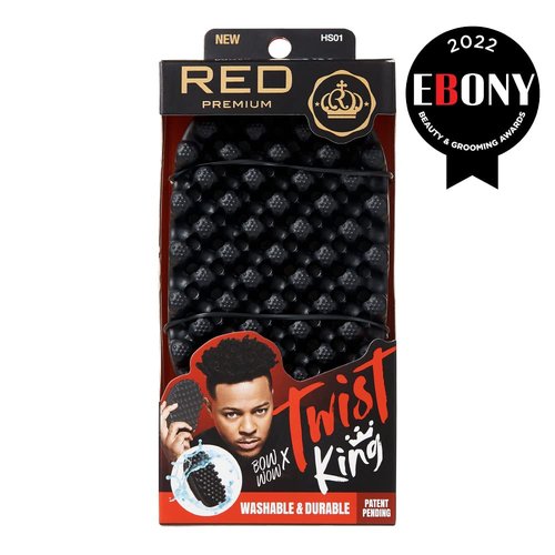 Red by Kiss Bowwow Twist King - Premium Luxury Twist Styler Comb Brush for Afro & Curly Hair