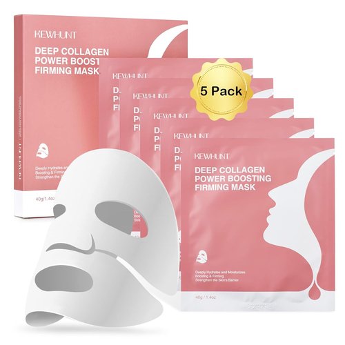 Regine Switzerland Deep Collagen Face Mask - Hydrating Hydrogel for Firming & Elasticity | 40g x 5ea