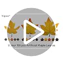 Artificial Maple Leaves Bulk - Large-Leaf Yellow 15 pcs for Fall Decor & Crafts