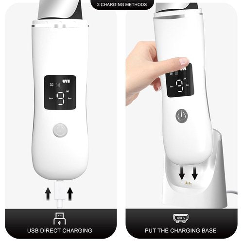 Face Scrubber Skin Spatula - Blackhead Remover with 4 Modes, Pore Extractor Face Spatula Deep Cleansing for Facial Skincare Women Gift