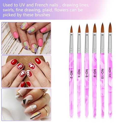 Acrylic Nail Brush Dappen Dish Set, 6PCS Nail Art Pen and 4PCS Crystal Dappen Dish, Manicure Bowl Cup Glass Container for Acrylic Liquid Nail Tool Kit