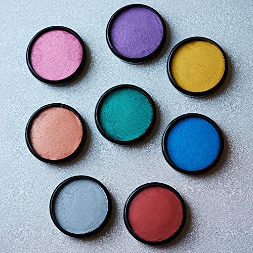 Cosmic Moon Metallic Silver Face & Body Paint Cake - Water Based Makeup for Adults Kids 1.26oz - Variation: Silver