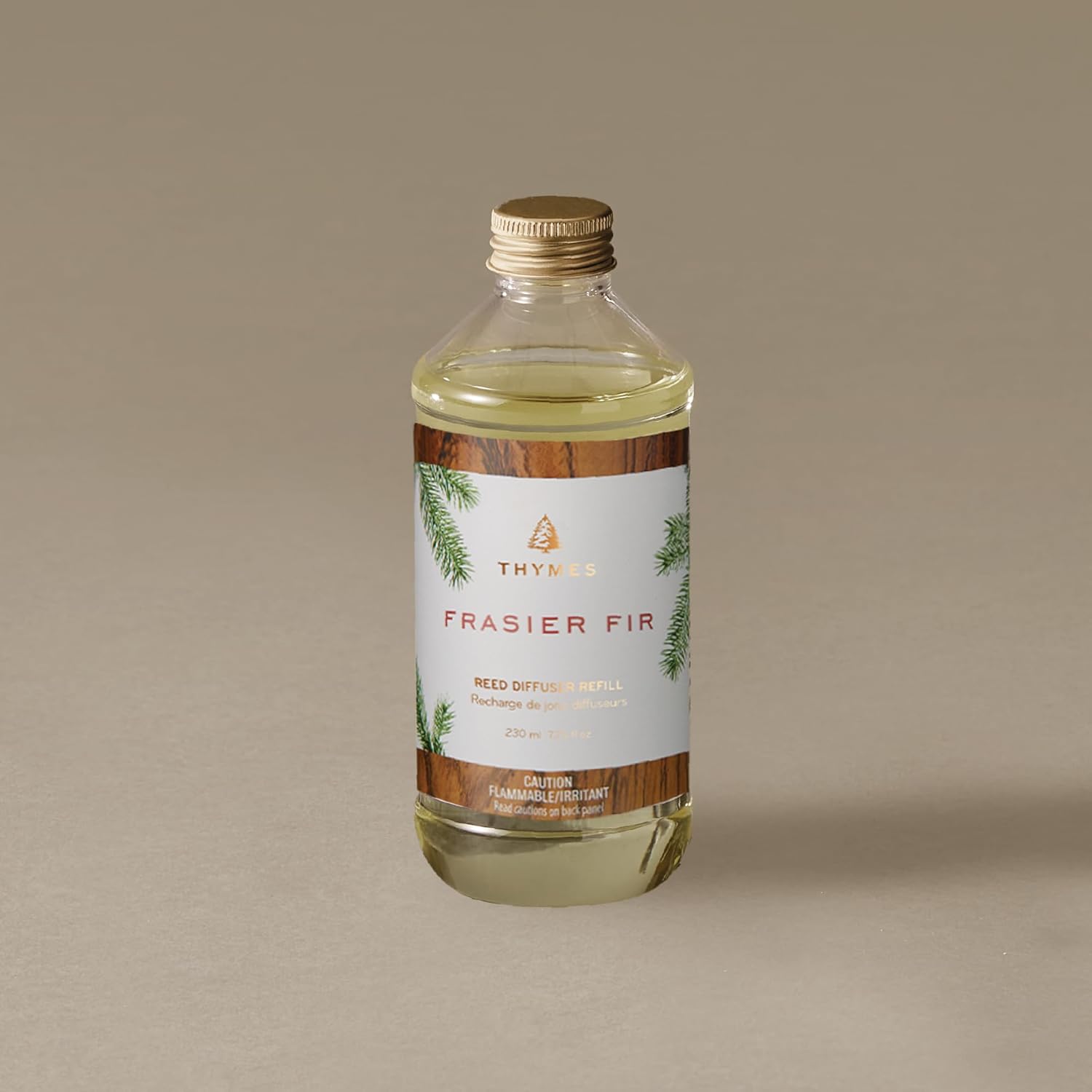 Thymes Reed Diffuser Oil Refill - Crisp Fir, Cedarwood & Sandalwood Home Fragrance | 7.75 fl oz
