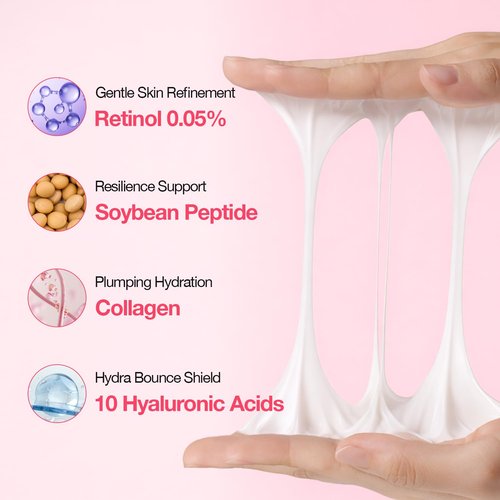 Float It Night Cream - Gentle Retinol Face Moisturizer for Fine Lines & Wrinkles | Korean Skincare (1.01 oz)