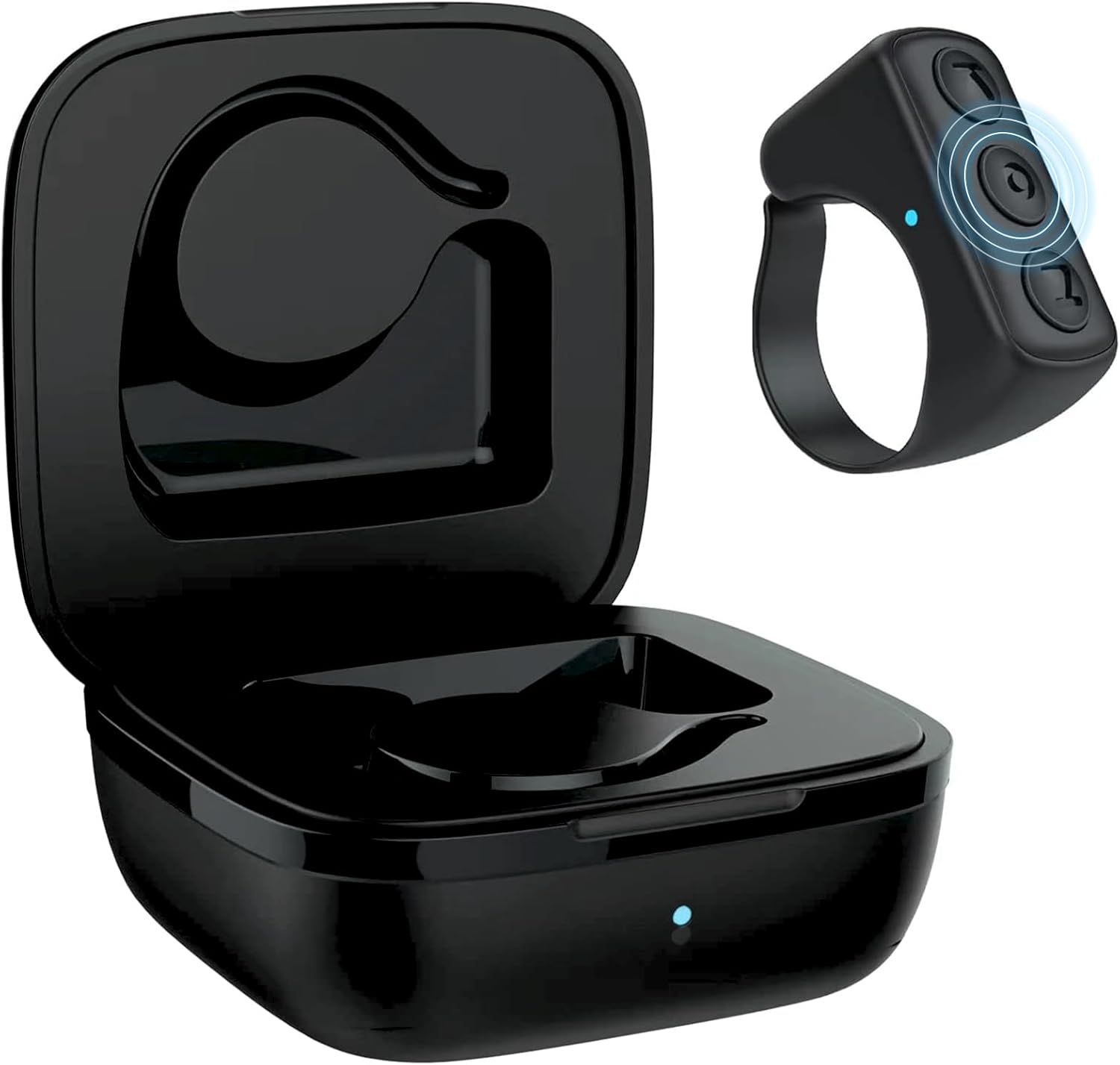 TIK Tok Bluetooth Remote Control - Page Turner & Camera Shutter for iPhone/Android | Black
