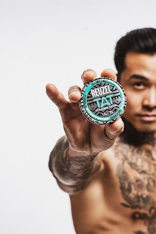 Reuzel Bright Tattoo Care Gift Set - Buff Exfoliator & Hydrabalm for Vibrant Colors | Vegan Formula