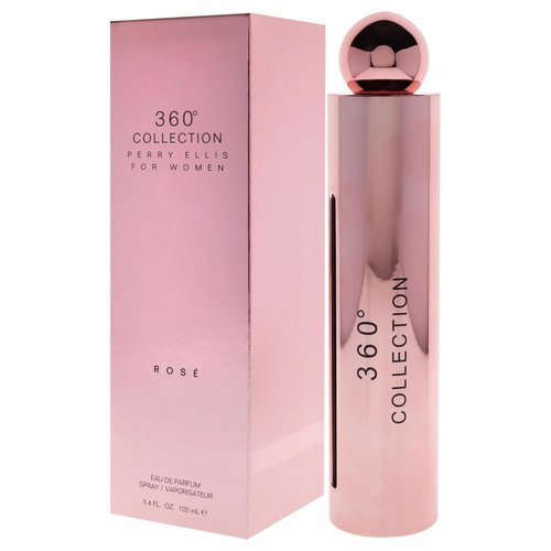 Perry Ellis 360 Collection Rose Eau de Parfum Spray - 3.4 Ounce | Elegant Floral Fragrance for Women